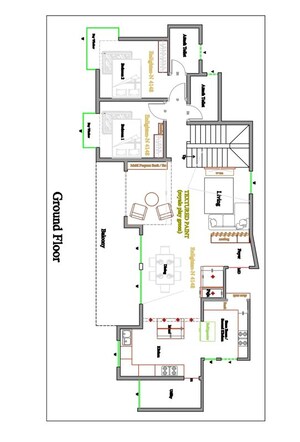 Floor Plan in 4 BHK Penthouse at Bhartiya City, Thanisandra Main Road – for Sale