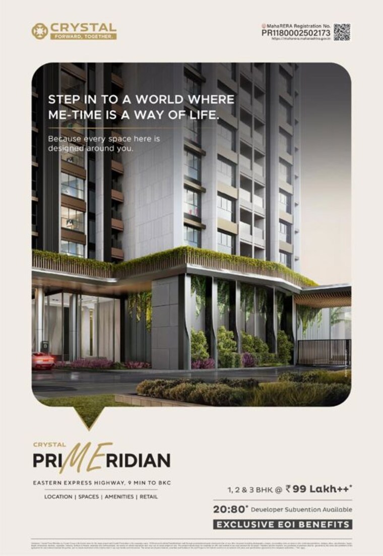 Exterior View, crystal-prime-meridian 1 Bedroom 436 Sq.Ft. Apartment In Ghatkopar East Mumbai 10718163