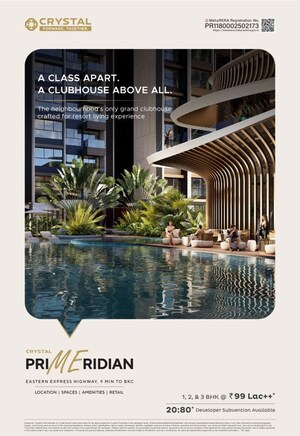Staircase in 1 BHK Apartment at Crystal Prime Meridian, Ghatkopar East – for Sale