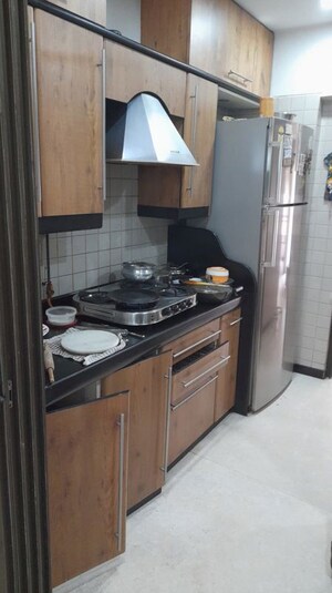 Kitchen in 3 BHK Apartment at Saidhan Infinity, Khar West – for Rent