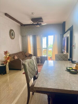 Living Room in 2 BHK Apartment at Skyline Beverly Park, Hebbal – for Rent