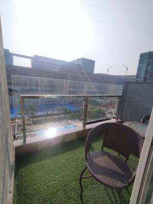 Balcony in 2 BHK Apartment at L And T Seawoods Residences, Seawoods – for Rent