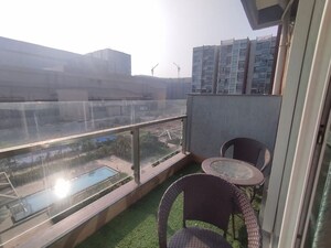 Balcony in 2 BHK Apartment at L And T Seawoods Residences, Seawoods – for Rent