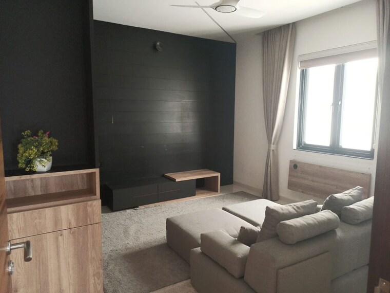 Living Room, jayabheri-the-summit 3 Bedroom 2075 Sq.Ft. Apartment In Narsingi Hyderabad 10718405