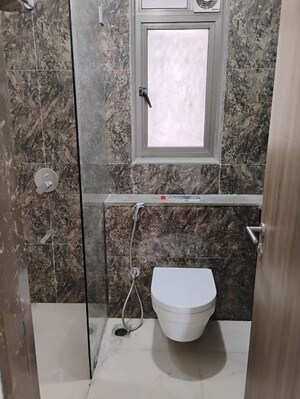 Bathroom in 3.5 BHK Apartment at T Bhimjyani Neelkanth Woods, Manpada – for Rent