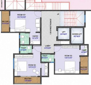 Floor Plan in Studio Apartment at Tathawade – for Sale