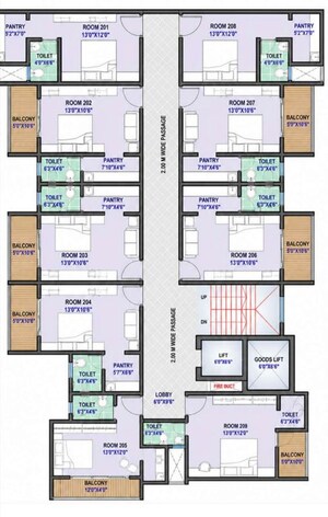 Floor Plan in Studio Apartment at Tathawade – for Sale