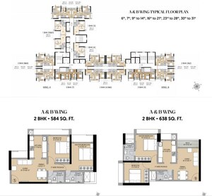 Floor Plan in 1 BHK Apartment at Ajmera Solis, Vikhroli East – for Sale