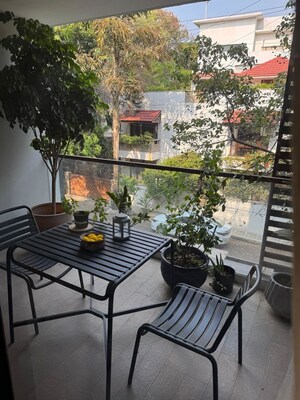 Balcony in 3 BHK Apartment at Indra Nagar – for Rent