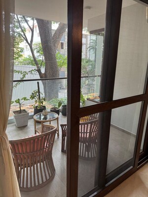 Balcony in 3 BHK Apartment at Indra Nagar – for Rent
