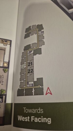 Floor Plan in 2 BHK Apartment at Sowparnika Ashiyana, Samethanahalli – for Sale