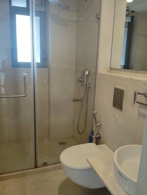 Bathroom in 3 BHK Apartment at Lodha Seamont, Malabar Hill – for Rent