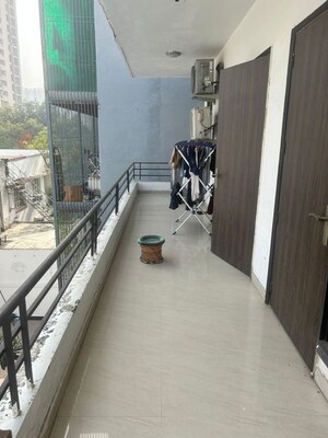 Balcony in 3 BHK Builder Floor at Auram Floor, South City 2 – for Rent