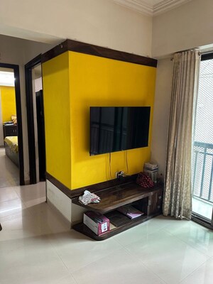 Living Room in 2 BHK Apartment at Gurukrupa Marina Enclave, Malad West – for Rent