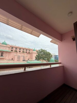 Balcony in 3 BHK Apartment at Prestige Leela Residency, Kodihalli – for Rent