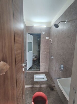 Bathroom in 1 BHK Apartment at Shakti Aura, Ghansoli – for Rent