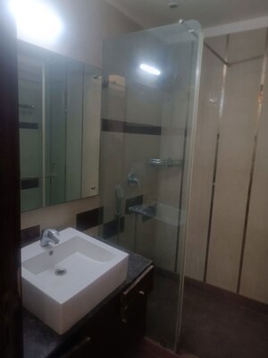 Bathroom in 3 BHK Builder Floor at Chittaranjan Park – for Sale