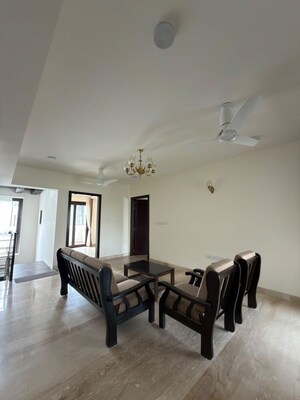Living Room in 4 BHK Villa at Embassy Grove, Kodihalli – for Rent