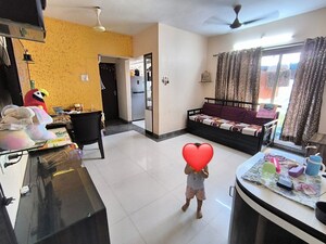 Living Room in 1 BHK Apartment at Siddhi Highland Gardens, Dhokali – for Rent