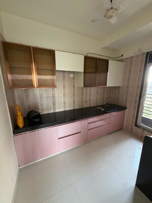 Kitchen in 3 BHK Apartment at Sheth Zuri, Laxmi Nagar – for Rent