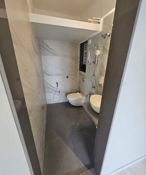 Attached Bathroom in 2 BHK Apartment at Geomatrix Silvercrest, Khanda Colony – for Sale