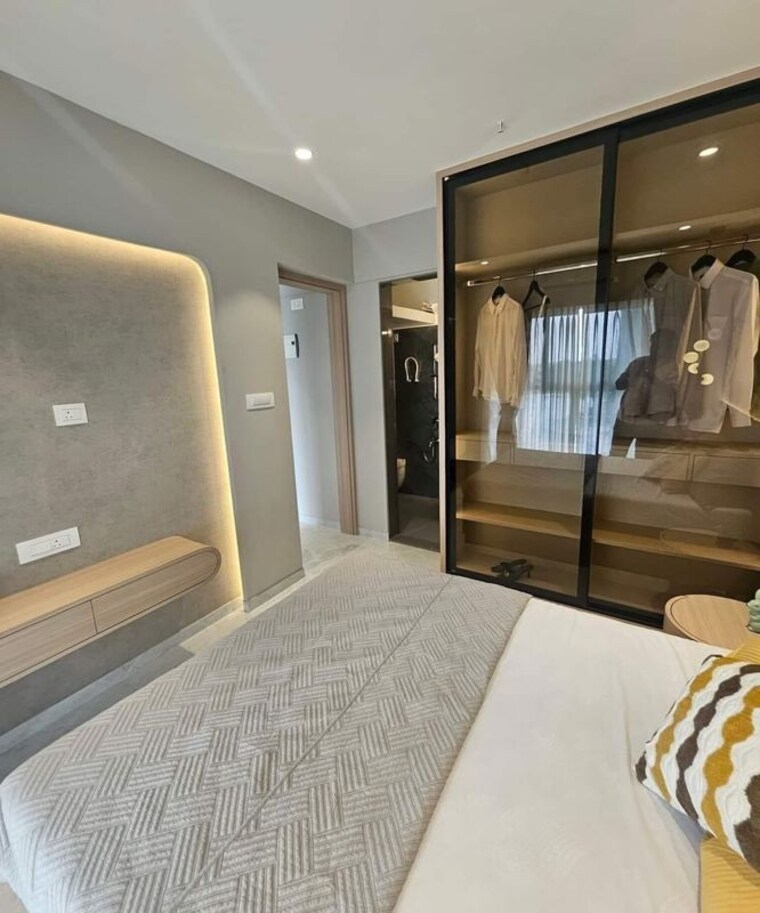 Bedroom, geomatrix-silvercrest 2 Bedroom 1095 Sq.Ft. Apartment In Khanda Colony Navi Mumbai 10719097