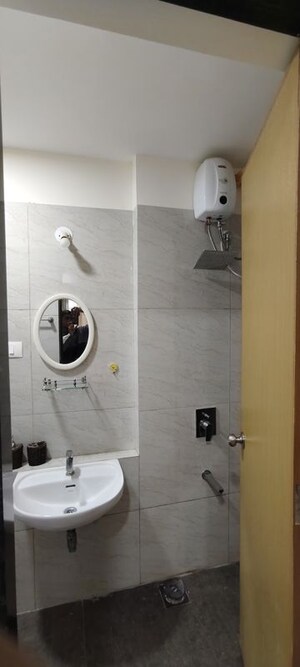 Bathroom in 2 BHK Apartment at Chandak 34 Park Estate, Goregaon West – for Rent