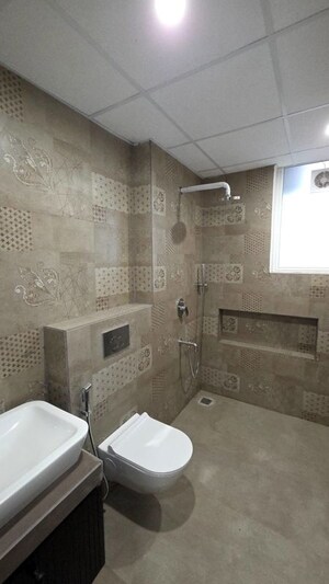Bathroom in 4 BHK Apartment at Skyline Elevate, Ramgarh Bhudda – for Rent
