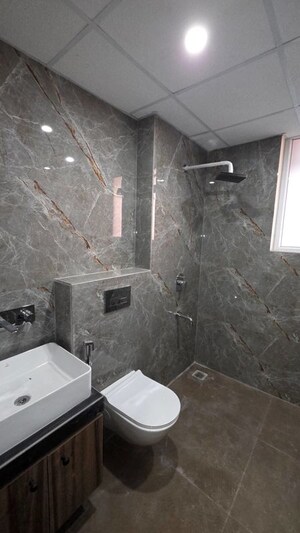 Bathroom in 4 BHK Apartment at Skyline Elevate, Ramgarh Bhudda – for Rent