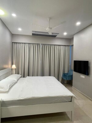 Bedroom in 3 BHK Apartment at Rustomjee Crown, Prabhadevi – for Rent
