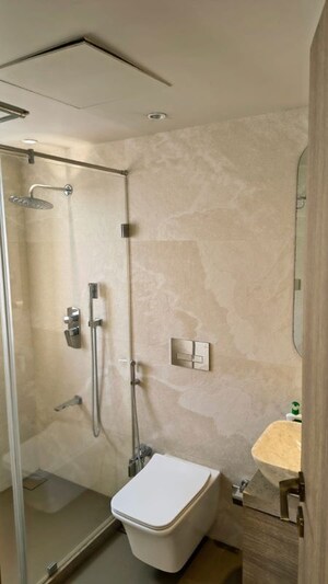 Bathroom in 3.5 BHK Apartment at Vaibhav CHS Juhu, Juhu – for Rent