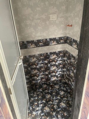 Bathroom in 1 BHK Apartment at Krishnai Tower, Ghansoli – for Rent