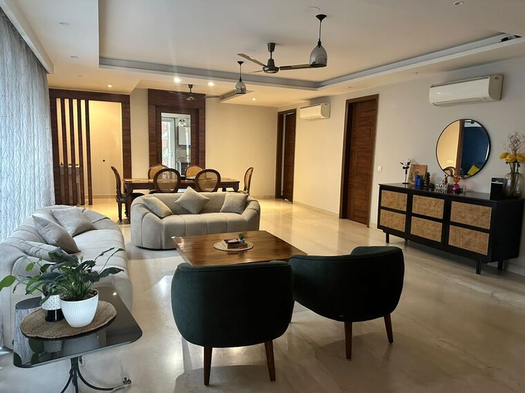 Living Room, unitech-south-city-ii 5 Bedroom 4500 Sq.Ft. Builder Floor In Sector 50 Gurgaon 10719326