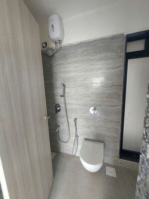 Bathroom in 1 BHK Apartment at Transcon Triumph Tower 2, Andheri West – for Rent