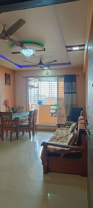 Living Room in 1 BHK Apartment at Krishnai Tower, Ghansoli – for Rent