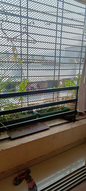 Balcony in 1 BHK Apartment at Krishnai Tower, Ghansoli – for Rent