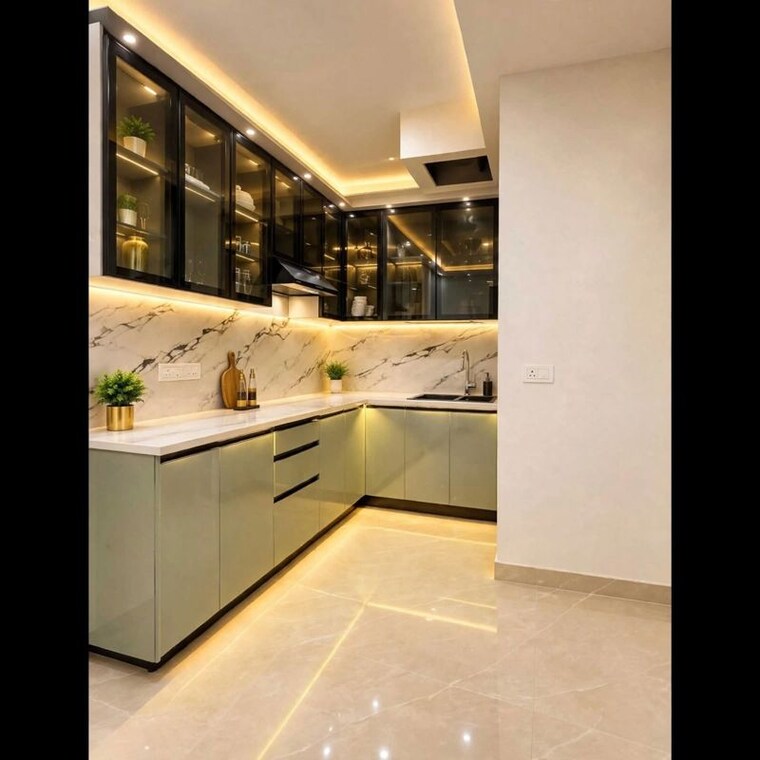 Kitchen, ace-city 2 Bedroom 1050 Sq.Ft. Builder Floor In Sector 1 Greater Noida Greater Noida 10719408