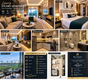 Studio Apartment – Exterior View View at Gaur Aerocity, Gaur Yamuna City - for Sale