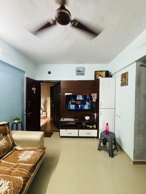 Living Room in 1 BHK Apartment at Agarwal Sanskruti Darshan, Kasarwadi – for Rent