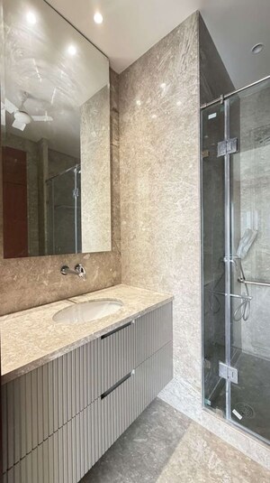 Bathroom in 4 BHK Builder Floor at Defence Colony – for Rent