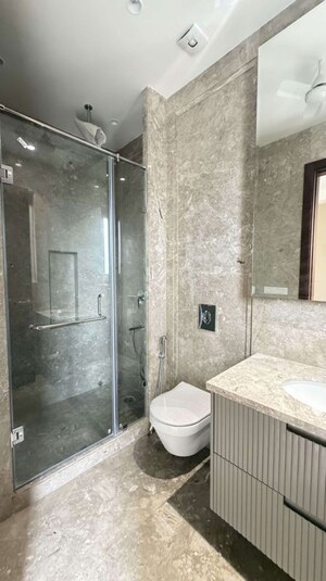 Bathroom in 4 BHK Builder Floor at Defence Colony – for Rent