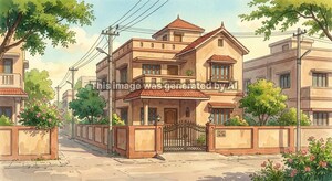  Independent House – Exterior View View at Borsan - Hansapur Road - for Sale