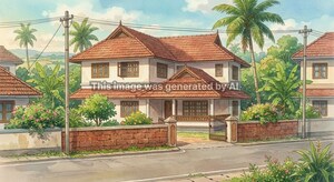  Independent House – Exterior View View at Makkamkunnu - for Sale