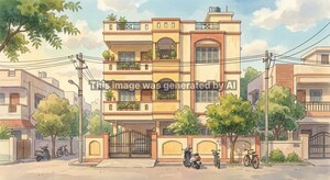  Apartment – Exterior View View at Chandragiri Colony - for Sale