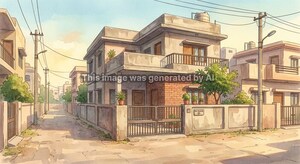  Independent House – Exterior View View at Shankar Nagar Society - for Sale