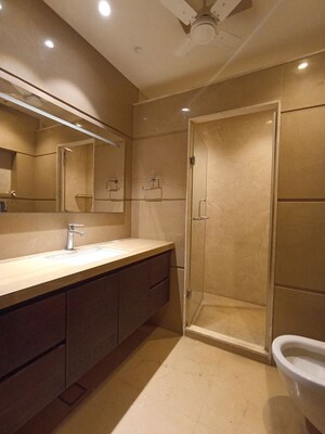 Bathroom in 4 BHK Builder Floor at Greater Kailash – for Rent