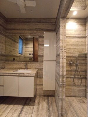 Bathroom in 4 BHK Builder Floor at Greater Kailash – for Rent