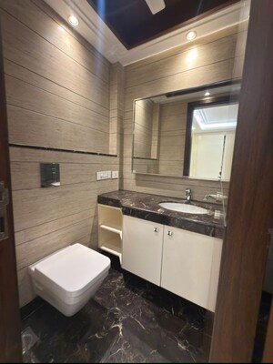 Bathroom in 3 BHK Builder Floor at Greater Kailash – for Rent