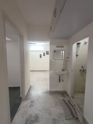 Bathroom in 1 BHK Apartment at Flower Valley Complex, Khopat – for Rent