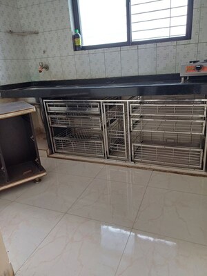 Kitchen in 1 BHK Apartment at Gami Shree Manoshi Complex, Ghansoli – for Rent
